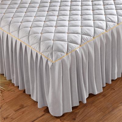 China Home Wrap Around Ruffled Bed Skirt With Adjustable Elastic Waistband Drop Easy To Put On Wrinkle Free Bedskirt Dust Ruffles for sale