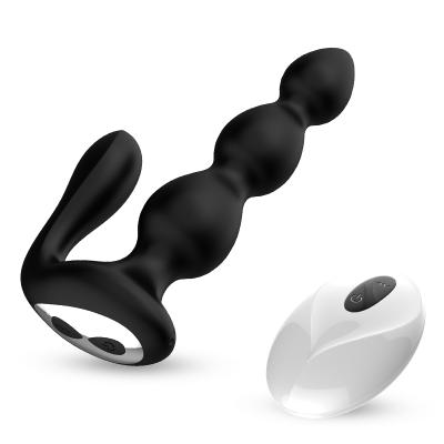 China 9 Speed ​​Vibration Flexible Silicone Vibrating Anal Beads Butt Plug For Men, Women And Couples for sale