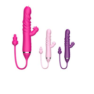 China 10 Speed ​​Vibration Cat Tongue Licking Triple Stimulation Nipple G Spot Thrusting Novelty Vibrator Egg for sale