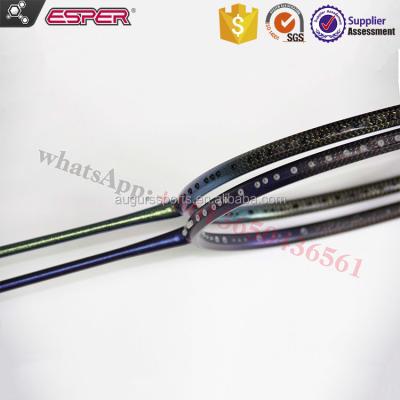 China Victory good performance and more flexibility X80woven-titanium (OEM full carbon fiber badminton rakcet racket) badminton racket and tennis racket manufacturer for sale