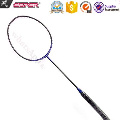 China Good performance and more flexibility new-3D woven carbon fiber badminton racket high quality badminton racket (100% OEM full carbon fiber badminton rakcet/racquet) for sale