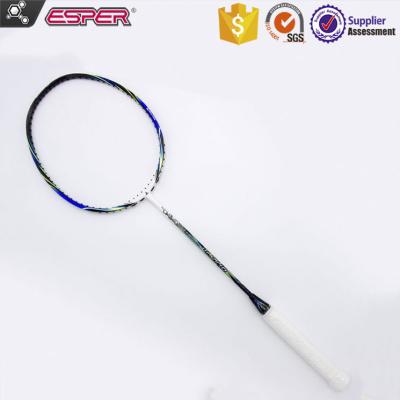 China Good performance and more flexibility 10BLUE (OEM/ODM badminton carbon fiber racket production base. for sale