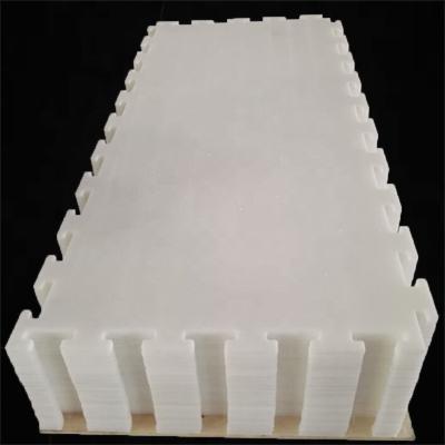 China Widely Used Uhmwpe Plastic Ice Skating Rink Tile Panel For White Synthetic Ice Rinks for sale