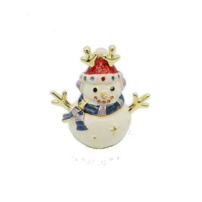 China Box For Jewelry Metal Snowman Shape Exquisite Trinket Box for sale