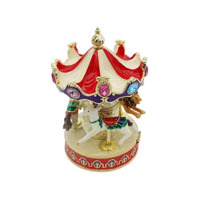 China Box for jewelry metal carousel trinket box for sale for sale