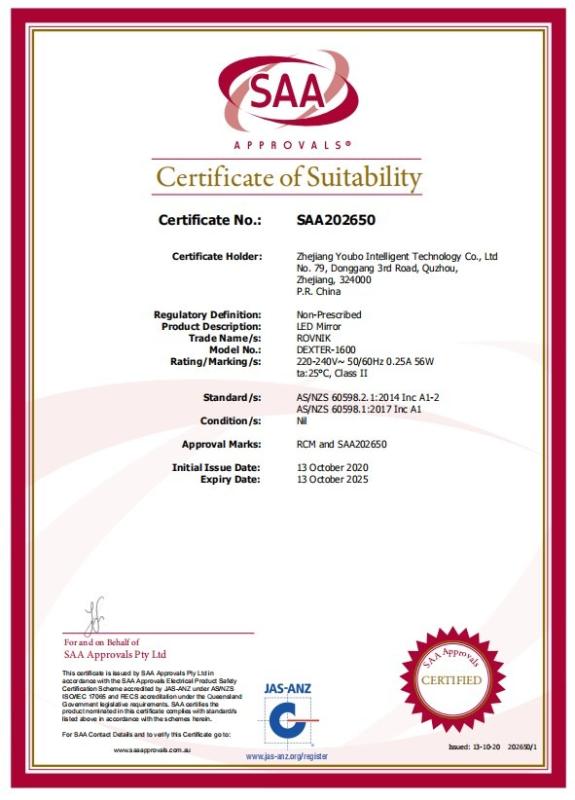 SAA - Zhejiang Youbo Intelligent Technology Co., Ltd.