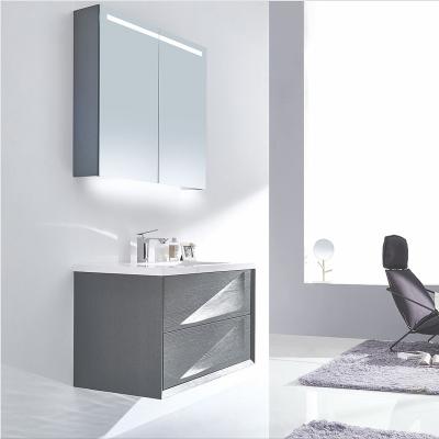 China Hangzhou DTC Modern Factory Mirrored Cabinet Bathroom Vanity Cabinet Floating Bathroom Vanities for sale