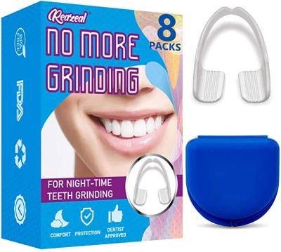 China Custom Moldable Anti Grinding Teeth Night Guard Prevent Bruxism Mouth Comfortable Grinding Dental Guard for sale