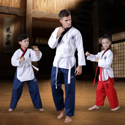 China Wholesale 100% Cotton Martial Arts Style Taekwondo Uniforms for sale