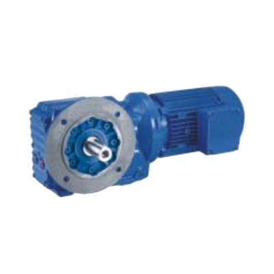 China Building Material Shops K Series Most Popular Motor Gear Box Bevel Fit Helical Speed ​​Reducers With Flange for sale