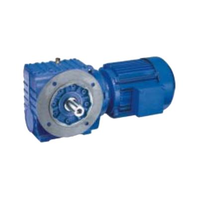 China Building material stores S series good supplier helical-worm geared motor gearbox helical speed reducers with flange for sale