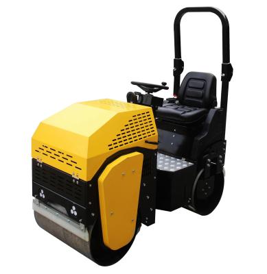 China Construction worksÂ   1000KG, 1TON, gasoline engine/diesel engine ride on hydraulic double drum vibratory road roller for sale for sale