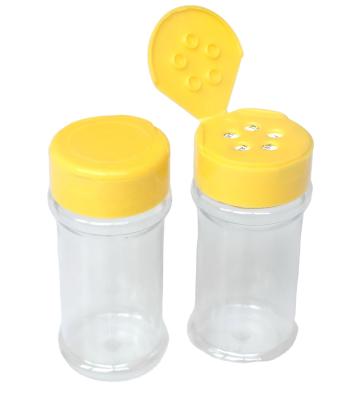 China 100ml 4oz Factory Direct Eco-friendly Sustainable Clear Salt Shakers Storage Bottles Plastic Multifunctional Spice Jar for sale