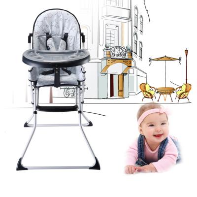 China Cheap Modern China Ply Metal Baby Eating Dining Umpire Chair With Adjustable Tray for sale