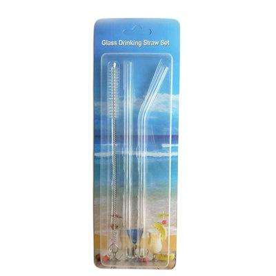 China Wholesale Stocked Reusable High Borosilicate Glass Drinking Straws Are Environmentally Friendly for sale