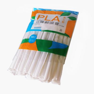 China 100% Biodegradable Environmentally Friendly Disposable Degradable PLA Polylactic Acid Drinking Straw for sale