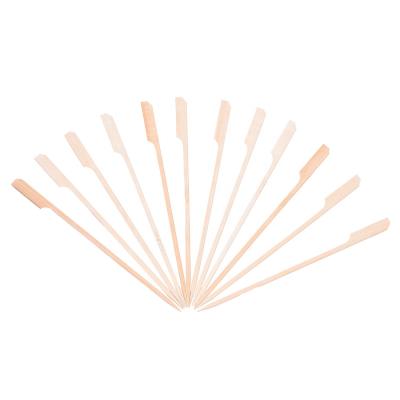 China Disposable Bamboo Wooden Paddle Picks Skewers Toothpicks For Cocktail Appetizers Fruit Sandwich BBQ Snacks More Size Choice for sale