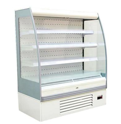 China Single-temperature Supermarket Showcase Display Fridge Compressor Vegetable and Fruit Display Freezer Remote Cooler Cabinet for sale