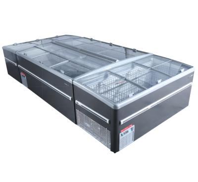 China Single-temperature display seafood frozen food refrigerator refrigerator, refrigerated display cabinet for sale