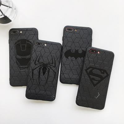 China OEM Marvel Male Phone Case Non-slip Printing tpu Phone Case For iphone 7p8p Male Phone Case for sale