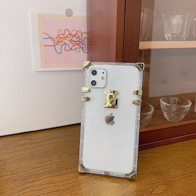 China Luxury Luxury Case Girls Case Square Soft TPU Phone Case For iPhone 11 Clear Case for sale