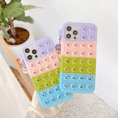 China New Lovely Anti-fall 3D Emoticons Silicon Phone Cover Case For iphone 12 max cute phone 12pro case for sale