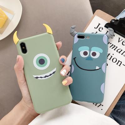 China 3D lovely cute cute 3D case monsters design soft silicon tpu phone case for iphone X case for sale