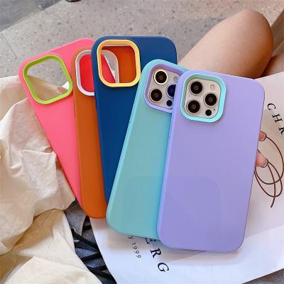 China 3in1 Detachable Strong Anti-fall Liquid Silicon Phone Cover Case For iphone 13/13pro/13pro Max Custom Case for sale