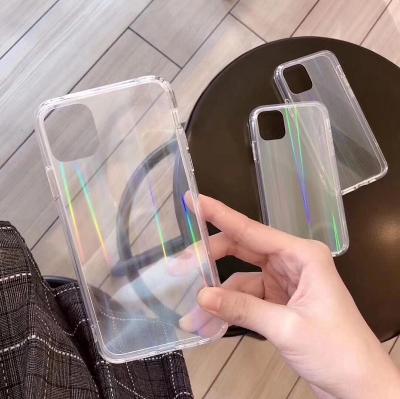 China Factory price high clear Aurora case Acrylic tpu PC phone case for iphone 11 pro max for sale