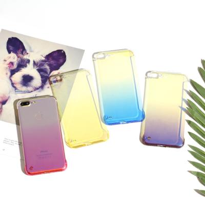 China New Blue Light Luxury Slim Gradient Borderless Hard PC Phone Case For iphone xr/xs max for sale