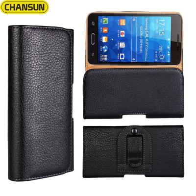 China Best Selling Waist Bang Amazon Belt Clip Leather Case For iPhone X Waist Bang Leather Case for sale