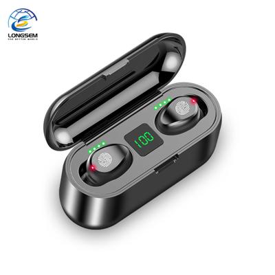 China 2021 New Product LED Display Power Bank Headset Microphone Wireless Earphone 5.0 TWS Earbuds Ear Hook Amazon Hit Earphone OEM/ODM for sale