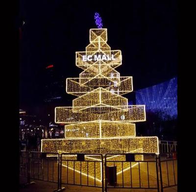 China Custom High Quality Outdoor Giant Christmas Tree Metal Frame LED Light From China Decoration Christamas Factory 3m 5m 10m 15m 20m For Shopping Mall for sale