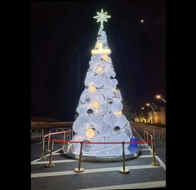 China Wholesale Outdoor Holiday Decoration 2023 / Custom 30ft 40ft 50ft 65ft Outdoor Commercial Giant Christmas Trees Sprial PVC LED Lighting Christmas Trees for sale