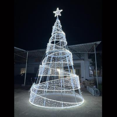 China Outdoor Commercial Christmas Tree Decoration 30ft 40ft 50ft 65ft Holiday Giant Sprial Sprial Christmas Decoration MOQ 1 Piece LED Lighting Christmas Trees for sale