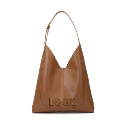 China 2022 Wholesale Ladies Shoulder Tote Bags Handbags For Women Genuine Leather Luxury Custom Logo Water Resistant for sale