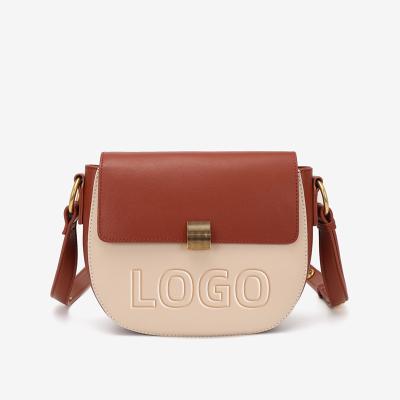 China Crossbody & Logo Leather Crossbody Bag Women Custom Shoulder Bag High Quality Wholesale Ladies Shoulder Bag 2022 for sale