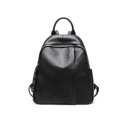 China 2022 Wholesale Casual Fashion Waterproof Custom Design Logo For Woman Genuine Leather Ladies Backpack for sale