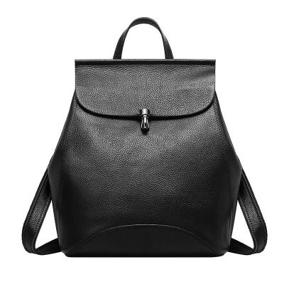 China 2021 Wholesale Anti-theft Designer Custom Backpack Purse Ladies Fashion Genuine Leather Backpack Bag For Women for sale