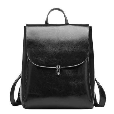 China 2021 Amazon Design Retro Success High Quality Vintage Fashion Ladies Genuine Leather Backpack for sale