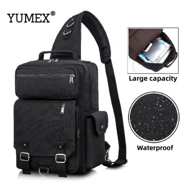 China Amazon Multifunctional Success 2021 Large Capacity High Quality Men's Launch Shoulder Sling Trunk Bag for sale