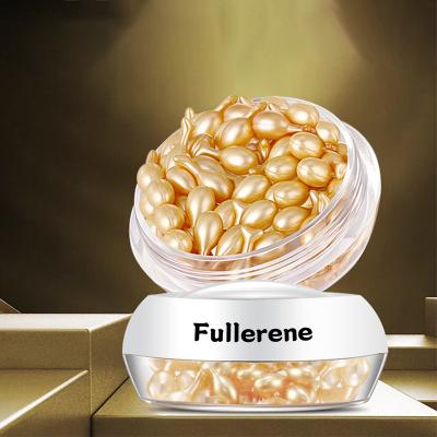 China Skin Revitalizer OEM/ODM Fullerene Serum Capsule Whitening Moisturizing Original 24K Gold Serum Fullerene Placenta Serum Capsule for sale