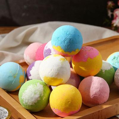 China Apply to Body Spa Bath Bombs OEM/ODM Gift Set Natural Organic Rainbow Fizzies Vegan Bath Luxury Relaxing Bath Bomb for sale