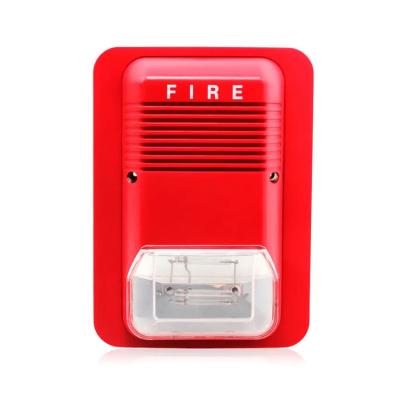 China Sound and Light combination Cost Sale Fire Alarm Bell 220v Sound and Light Fire Warning Strobe Siren Alarm Fire Bell for sale