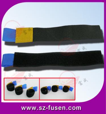 China Custom Adjustable Velcro Cable Tie Straps For Furniture / Car , Colored for sale