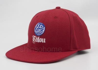 China 6 Panels Flat Embroidery Baseball Caps 100% High-end Acrylic For Unisex for sale