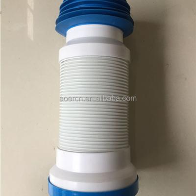 China Flexible Angular Toilet Bowl Connection Toilet Drainer Pipe Bend Connecting Tube Pan Connector for sale