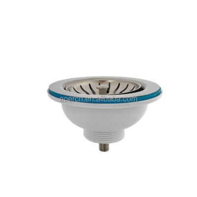 China Modern High Quality Anti Clog Basin Flip Drain Clamshell Kitchen Sink Drain Strainer Sink Strainer for sale