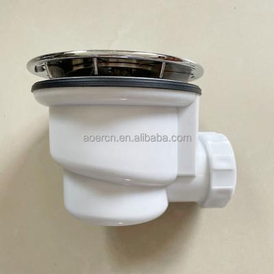 China Modern Chrome Plated Bathroom Floor Drain Trap Floor Drainer Shower Drain Sewage Drain Trap Floors Drain for sale