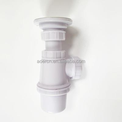 China Modern Plastic Sink Drain Bottle Trap Basin Drainer for sale